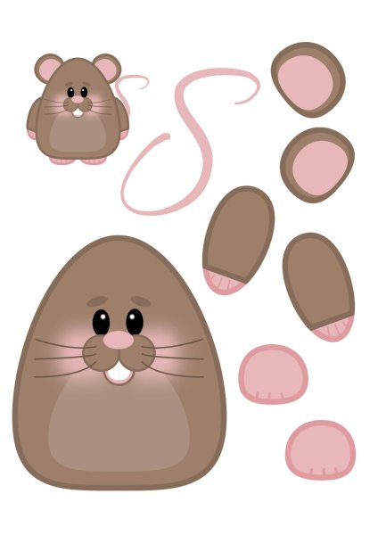 Аппликация мышка