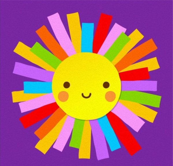 Аппликация солнышко