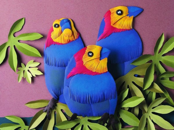 Поделки из цветной бумаги