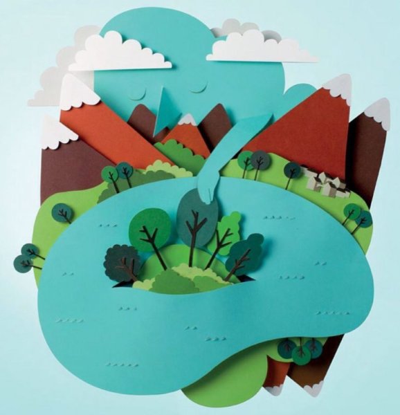 Бумажная аппликация