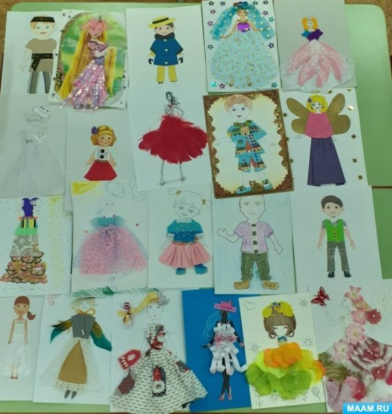 Рисование по теме ателье в старшей группе