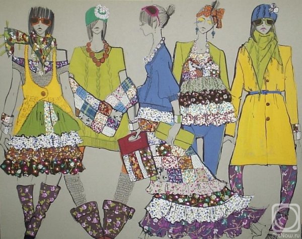 Современная одежда с элементами народного костюма