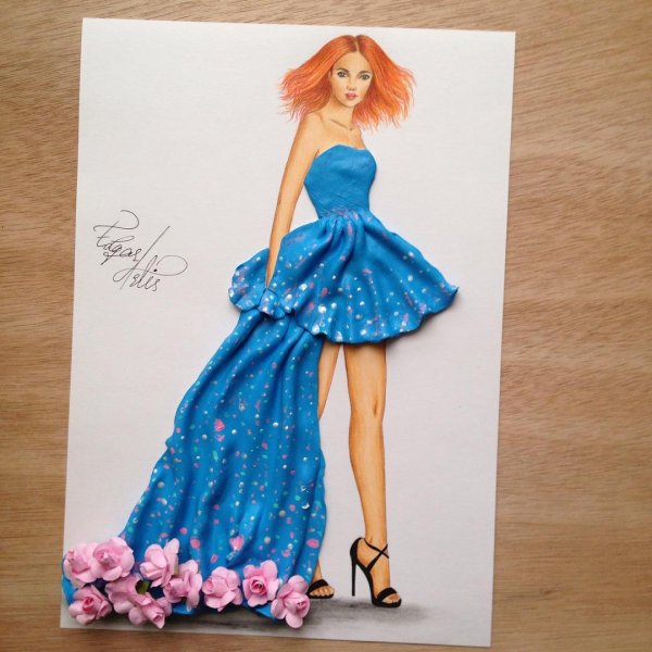 Фэшн иллюстрации Эдгар Артис