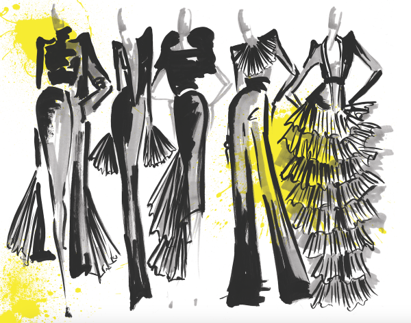 Высокая мода эскизы