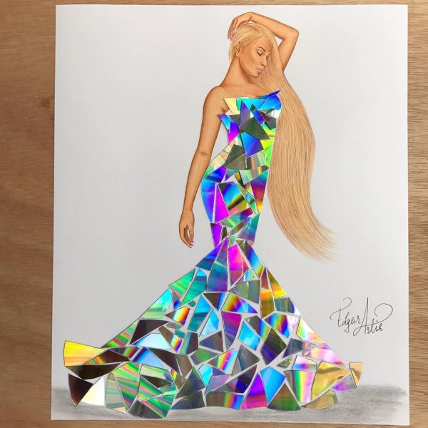 Эскизы из нетрадиционных материалов Эдгар Артис