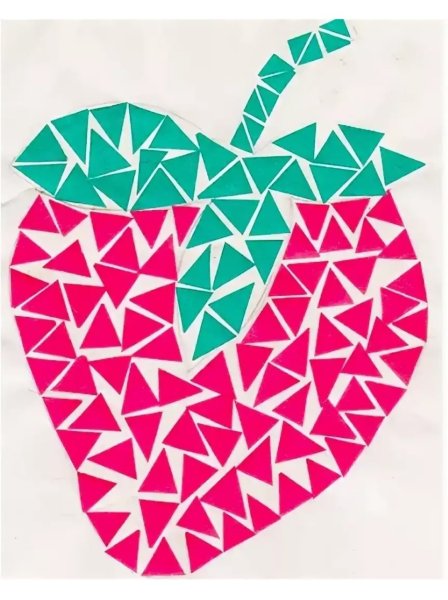 Аппликация из кусочков бумаги