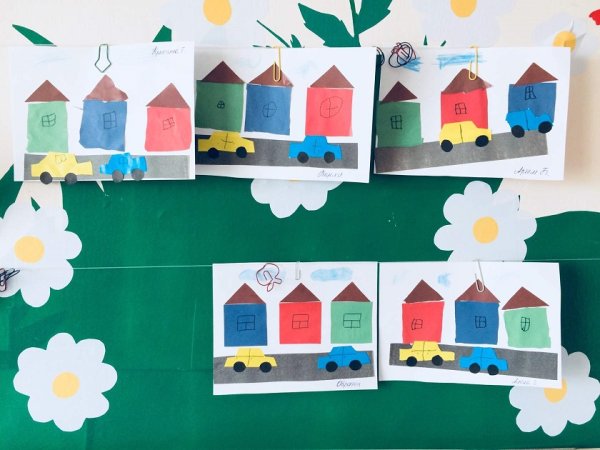 Аппликация домик