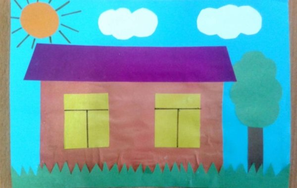 Аппликация дом