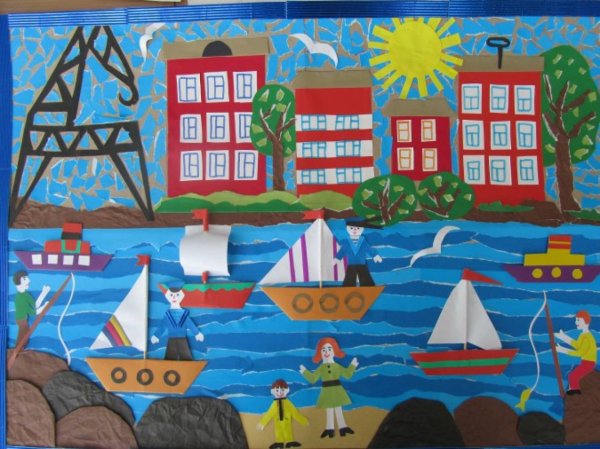 Аппликация мой город