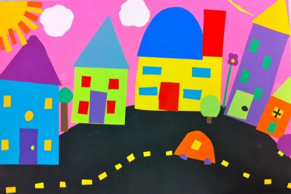 Аппликация дом