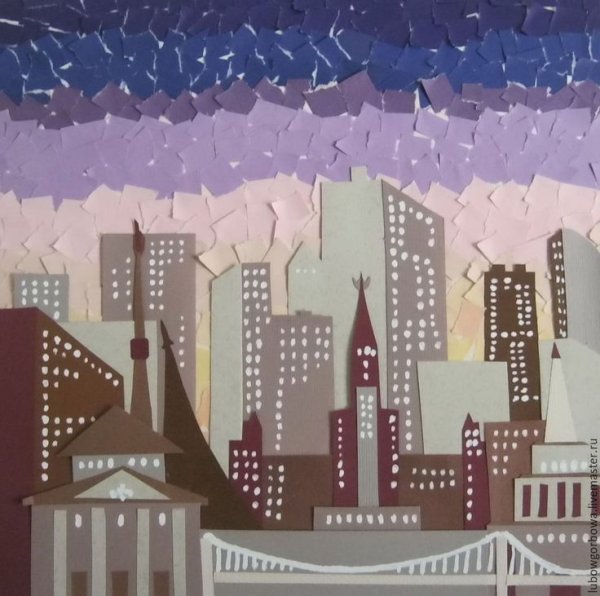 Декоративный городской пейзаж