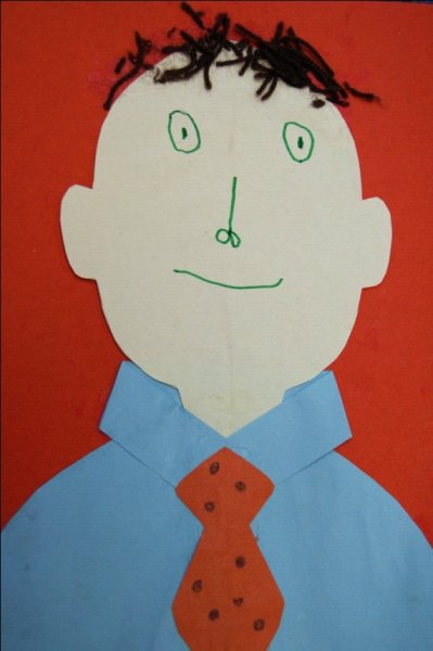 Портрет в технике аппликации