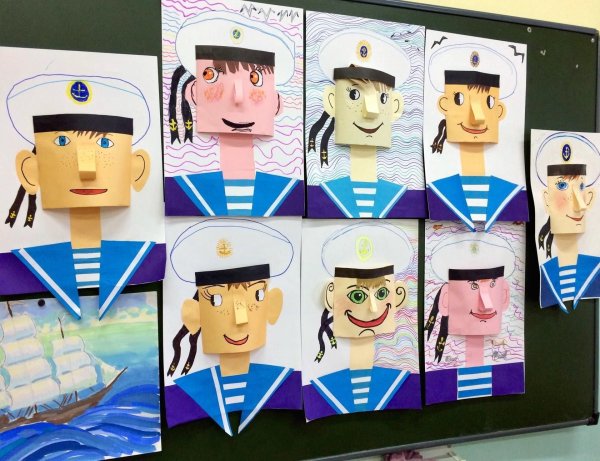 Аппликация к 23 февраля