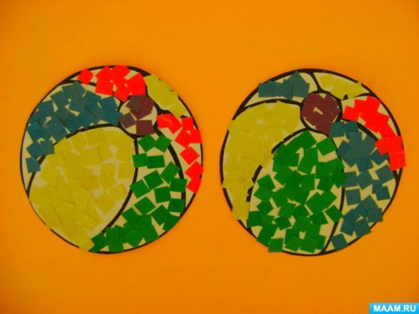 Аппликация мяч старшая группа