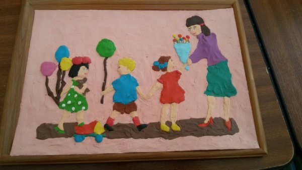 Аппликация на тему воспитатель