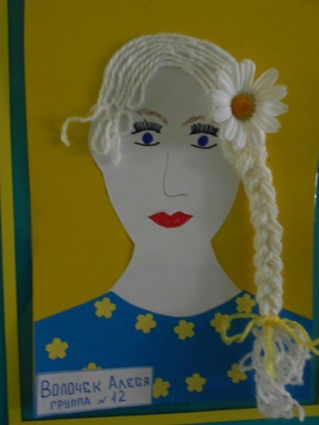 Аппликация моя мама