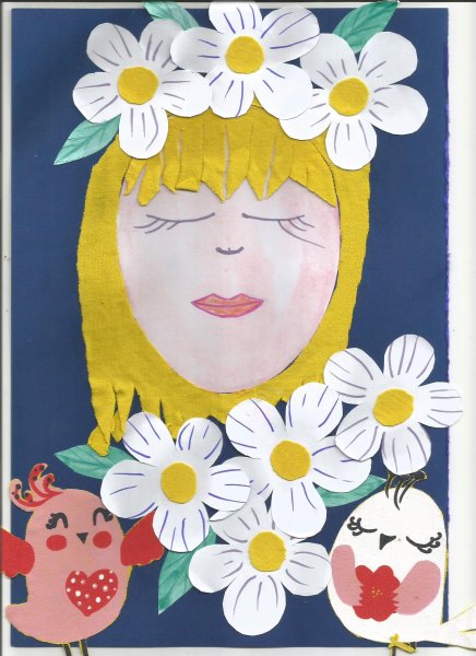 Аппликация на тему мама