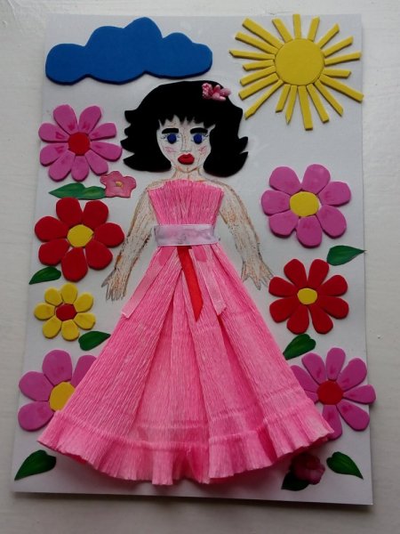 Аппликация на тему воспитатель