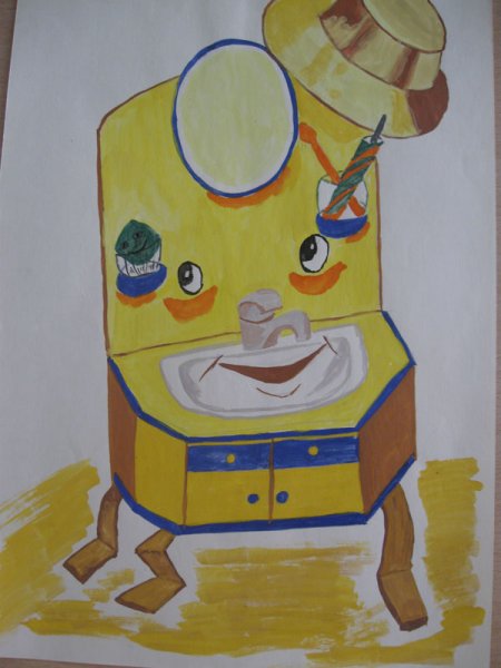 Рисование Мойдодыр в подготовительной группе