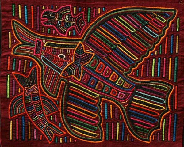 Мола индейская вышивка