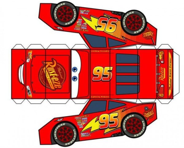 Молния Маккуин развертка