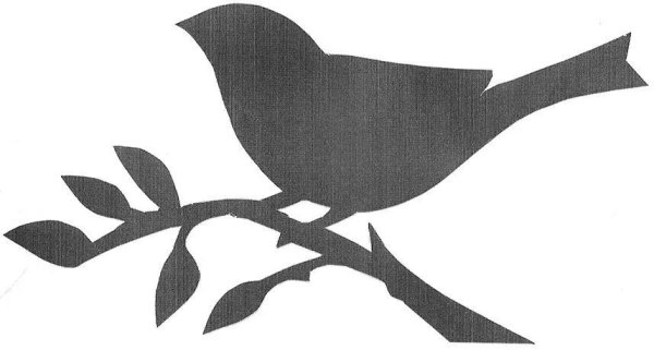 Трафареты птичек для вырезания из бумаги