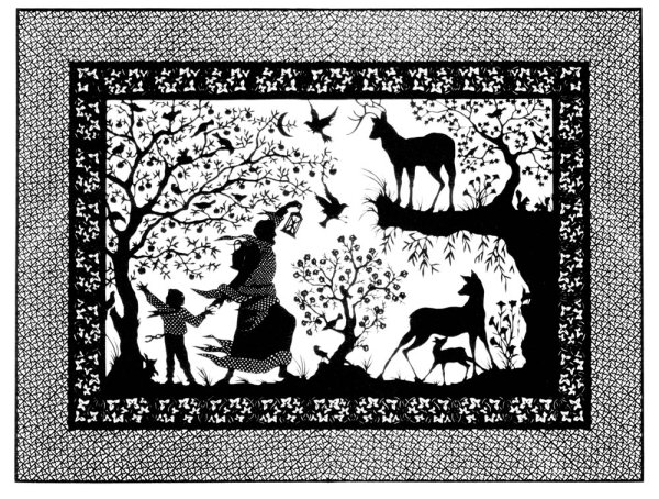 Силуэтный пейзаж