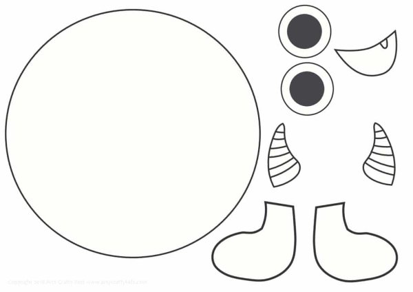 Монстрики шаблон