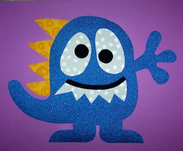 Монстры аппликация для детей
