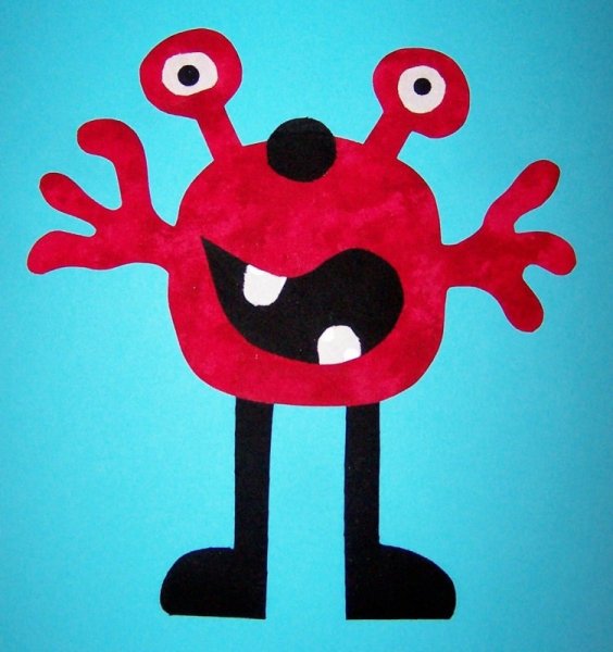 Аппликация монстр