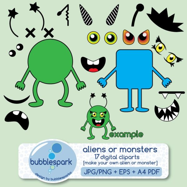 Части тела монстриков