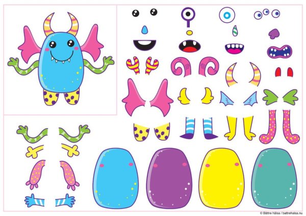 Монстрик по частям