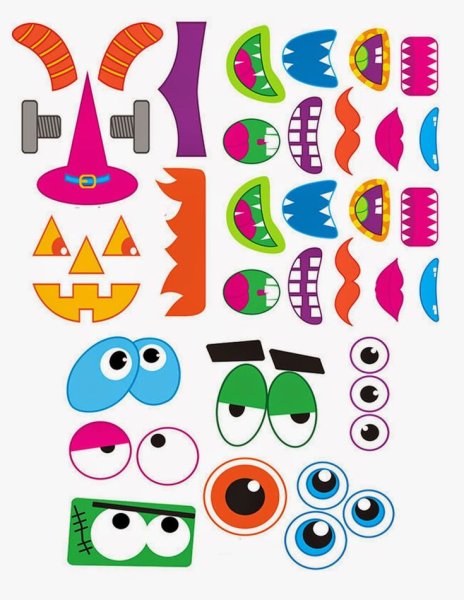 Монстры аппликация для детей