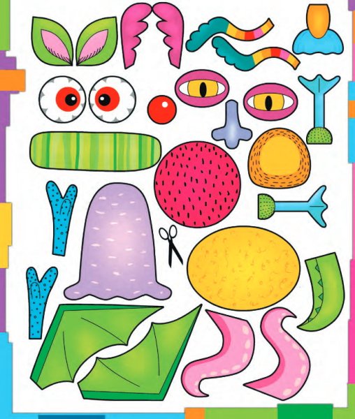 Детали аппликации для детей