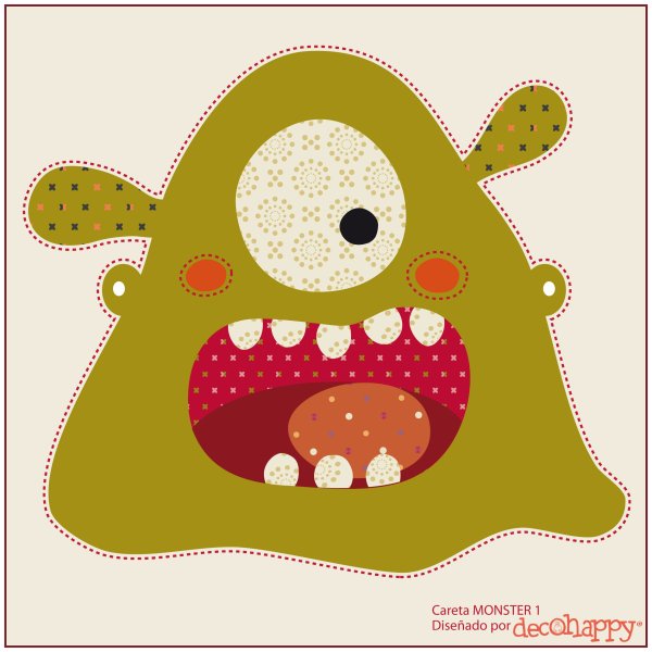 Аппликация монстрики