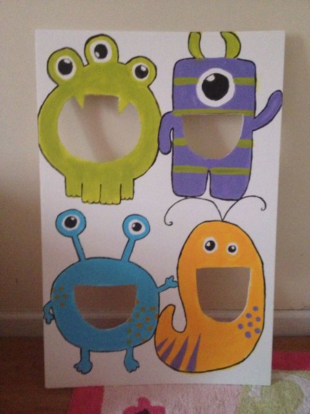 Монстрики аппликация для детей