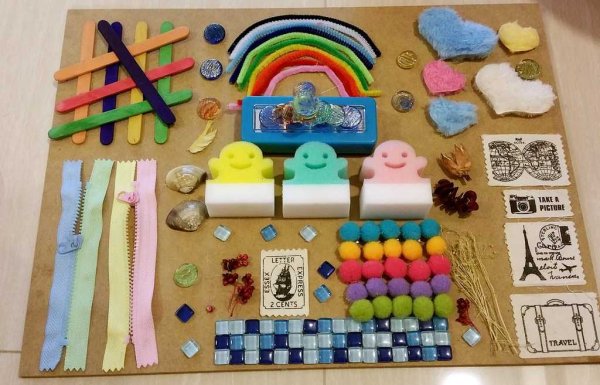 Тактильная сенсорная доска Монтессори