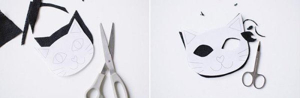 Аппликация морда кота