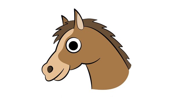 Голова лошади для детей