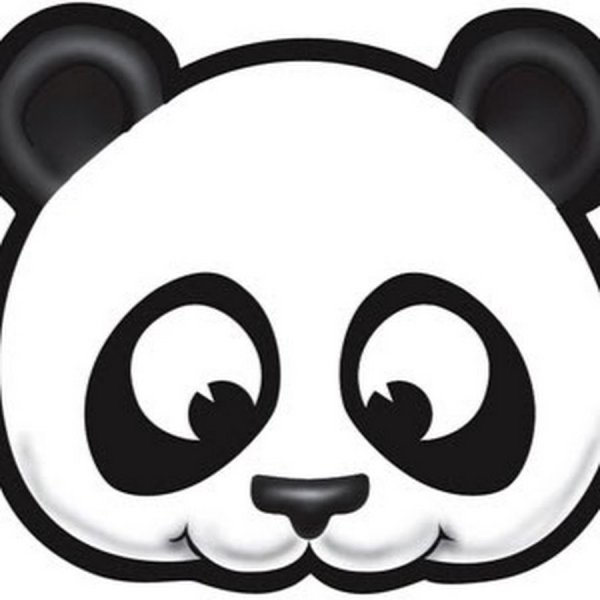 Панда маска для детей