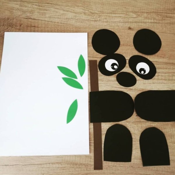 Аппликация Панда