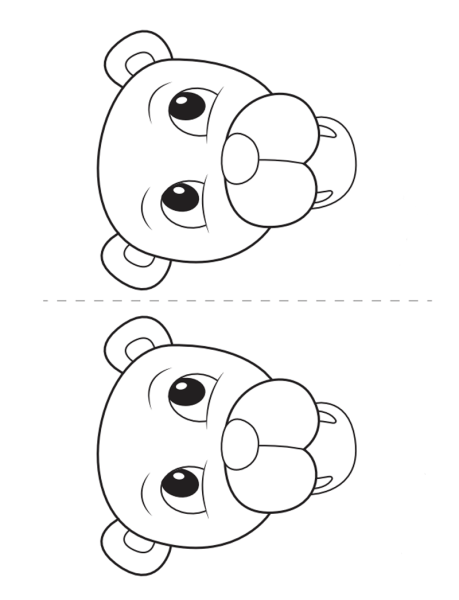 Мордочка Льва для аппликации