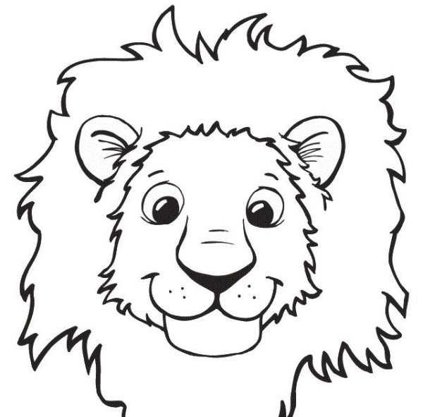 Львенок из листьев аппликация