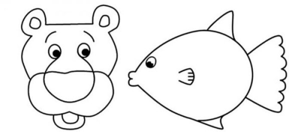 Шаблон для аппликации из листьев