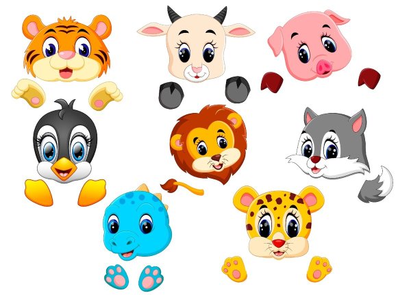 Мордочки животных для театра