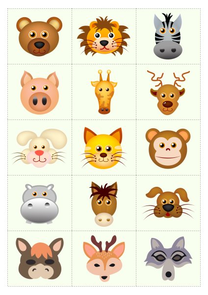 Красивые мордочки животных для детей