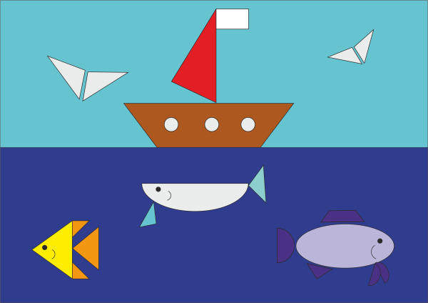 Рисунок из геометрических фигур