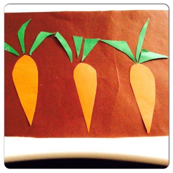 Аппликация. Овощи