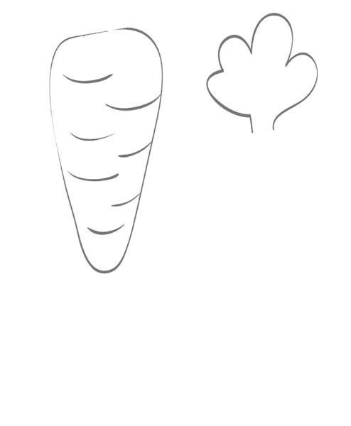 Шаблон морковки для аппликации