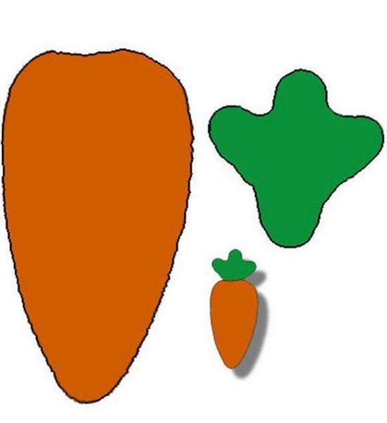 Овощи для вырезания на аппликацию